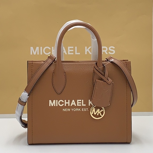 MICHAEL KORS Mirella Small Shopper TZ XBody Pebbled Leather Crossbody
Luggage - Picture 3 of 16